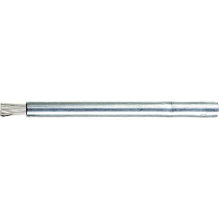 3/16 Pencil End Brush, 1/4 Shank - 3/8 Trim, .012 SS Wire, 3-3/8 OAL